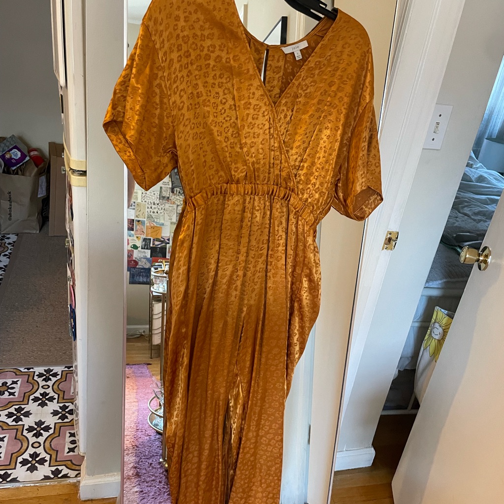 Gold Silky Jumpsuit